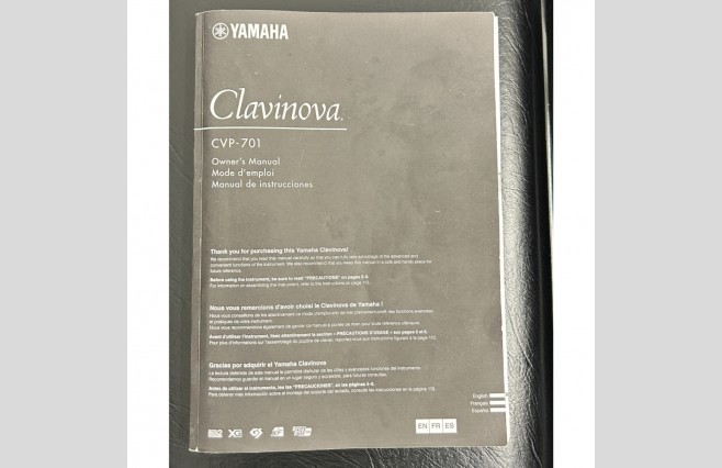 Yamaha CVP701 Clavinova Polished Ebony Digital Piano, Used As New - Complete Package (SN:BCWL01007) - Image 13
